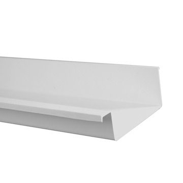 Dyka polyester bakgoot 120mm lichtgrijs